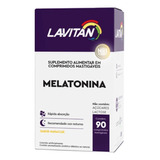 Lavitan Melatonina Minerais/vitaminas Sabor Maracujá 90 Cpr