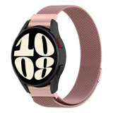 Pulseira Fecho Redge Metálica Para Samsung Watch6 40mm Cor Rose