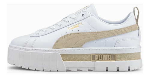 Tenis Para Mujer Puma Mayze Lth Color Puma White/peyote - Adulto 25 Mx