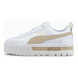 Tenis Para Mujer Puma Mayze Lth Color Puma White/peyote - Adulto 25 Mx