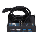 Concentradores Usb De Panel Frontal, 2 Puertos Usb3.0 + 2 Pu