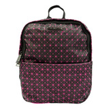 Mochila Geometric Star Pink-black