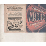 Antiguo Programa Cine Argos * Año 1953 Coronacion Isabel Ii