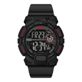 Reloj Timex Ufc Striker 50mm Resin Strap Watch Black-red Color De La Malla Negro Color Del Bisel Negro Color Del Fondo Negro