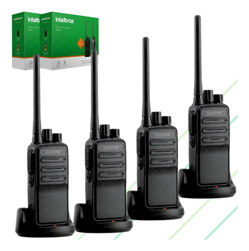 4 Rádio Comunicador Intelbras Uhf Rc 3002 Longo Alcance 20km