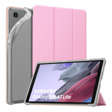 Funda Para Samsung Galaxy Tab A7 Lite 8.7 In Tapa Rosa Claro