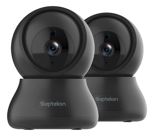 Cámara De Seguridad Para Interiores Septekon 2k, 360 ° Pan T