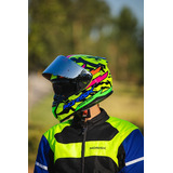 Capacete Com Viseira Solar Norisk Strada Commando Amarelo Tamanho Do Capacete 60l