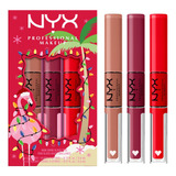 Set 3 Labiales Líquidos Shine Loud Pro Pigment Nyx Pm