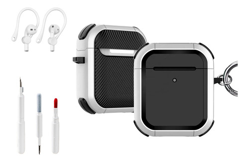 Funda Uso Rudo Para AirPods Pro 2a 1/2  Y Pluma Limpiadora