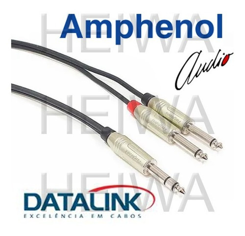 Cabo 3m Y 01 P10 Stéreo X 02 P10 Mono Amphenol Datalink