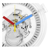 Reloj Swatch Clearly Bold Sb01k100 Clear Silicona Hombre
