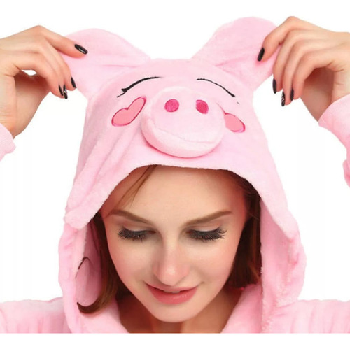 Pijama Mameluco Puerquito/cerdito Mameluco Disfraz Kigurumi 