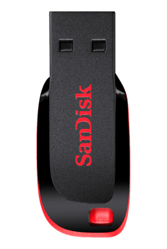 Pen Drive Sandisk Cruzer Blade 16gb Usb 2.0 Preto Sdcz50