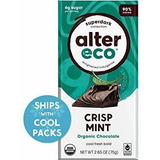 Alter Eco | Súper Oscuro Menta Crujiente | 90% Puro Cacao Os