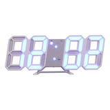 Reloj Despertador Digital 3d Light Up Clock, Reloj De Pared