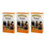 Kit 3 Un Ração Comida Macaco Alimento Primatas Alcon Monkey