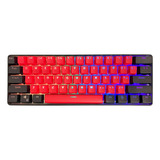 Kraken Pro 60  Bred Edition 60 Teclado Mecánico Rgb Ga...