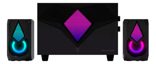 Parlante Gamer Panter 2.1 Iluminacion Led Rgb