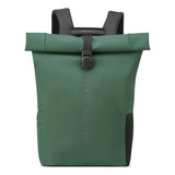 Mochila Portanotebook Rolltop Imperm. Delsey Turenne Soft Color Verde