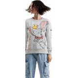 Sudadera Casual Dumbo Deportiva Ligera Mujer Disney 1092158