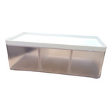 Organizador Cajita Transparente Con Tapa 21.3*10.8*7.5 Cm