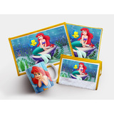 Set De Jardin Personalizado - 4 Piezas - Sirena Ariel