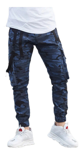 Pantalon Tactico Hombre Estampado De Camuflaje