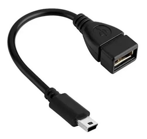 Cable Negro Para  Otg Mini Usb Adaptador 