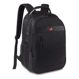 Mochila Preta Costas Grande Masculina Compartimento Notebook