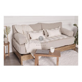 Funda Ajustable Colchon Con Vivo Panama Divan Cama Sillon