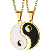 Goldchic Jewelry Yin Yang - Collar Con Colgante De Amistad P