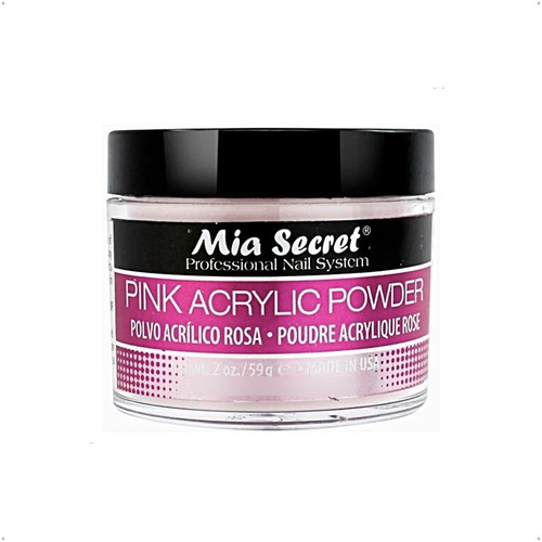 Mia Secret Pink Acrylic Powder (59gr) Uñas Esculpidas