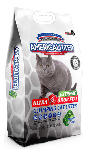 Arena America Litter Extreme Odor Seal 15kg X 15kg De Peso Neto