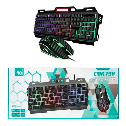 Teclado Gamer + Mouse Gamer Rgb Para Pc/laptop Iluminación