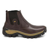 Bota Botina Coturno Farmer Agro Em Couro Ct360