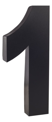 Numeros Inox 3d Residenciais Preto 20 Cm Moderno 