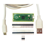 Kit Raspberry Pi Pico Headers Con Cable Micro-usb