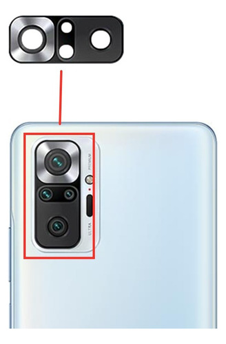 Vidrio Visor Cámara Lente Para Xiaomi Redmi Note 10 / Pro