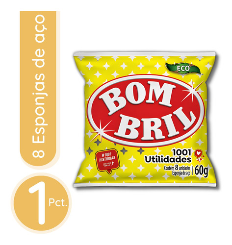 Lã / Esponja De Aço Bombril 1001 Utilidades - 1 Uni.