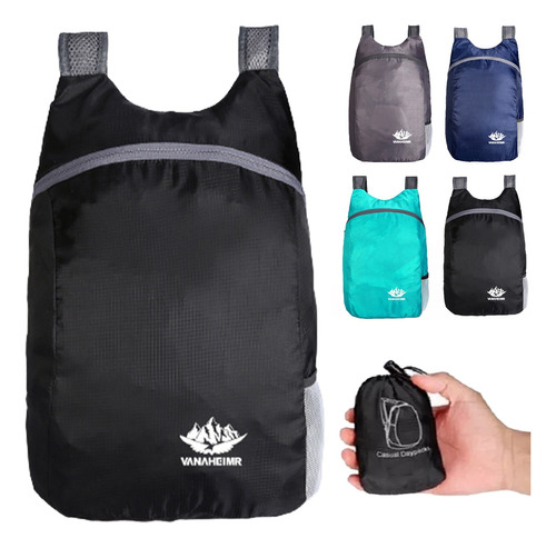 Mochila Plegable Ultraligera Impermeable De Poliéster