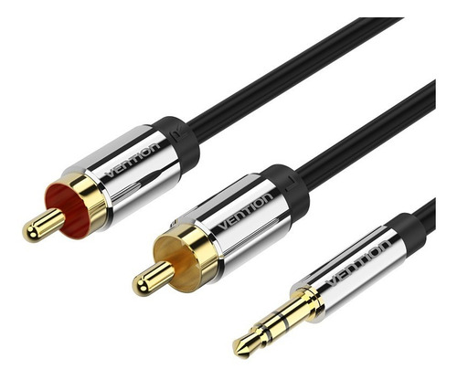 Cable De Audio Auxiliar Jack 3.5mm A 2 Rca Macho 1m Vention