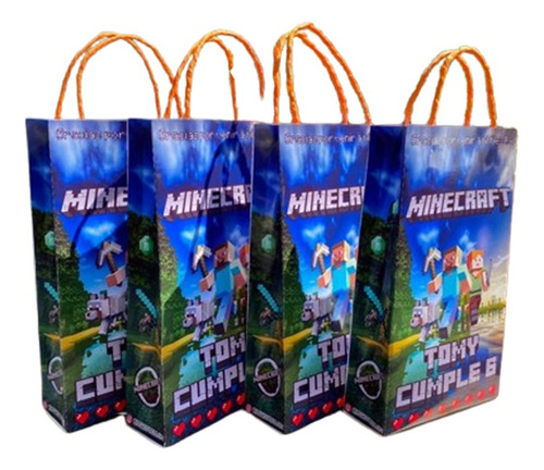 Bolsas Dulceras Minecraft Cotillón