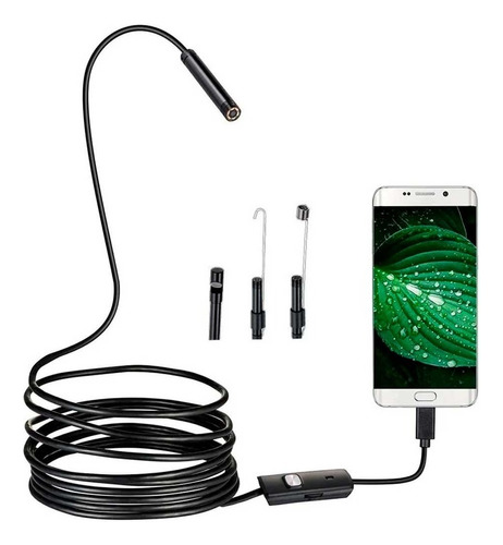 Cámara Boroscopio Endoscopio 5 Metros Usb Android Celular Pc