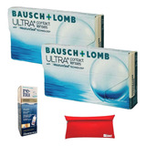 2 Caixas Lente De Contato Ultra Bausch& Lomb Mensal + Brinde