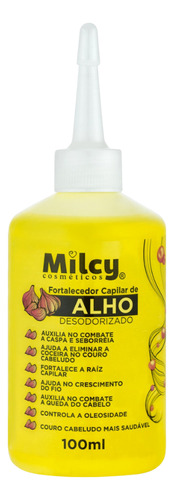 Milcy Fortalecedor Capilar De Alho 100ml Fortalecimento