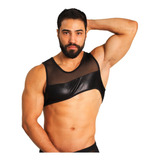 Crop Top Arnés Transparencia Para Hombre, Calidad Fénix Fit