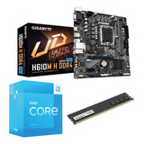 Combo - Mother Gigabyte H610m H+ Intel Core I3 13100 + 8gb