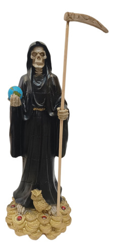 Santa Muerte Negra 30 Cm - Envio Gratis