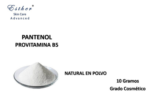 Polvo Pantenol Provitamina B5 10 Gramos Grado Cosmético